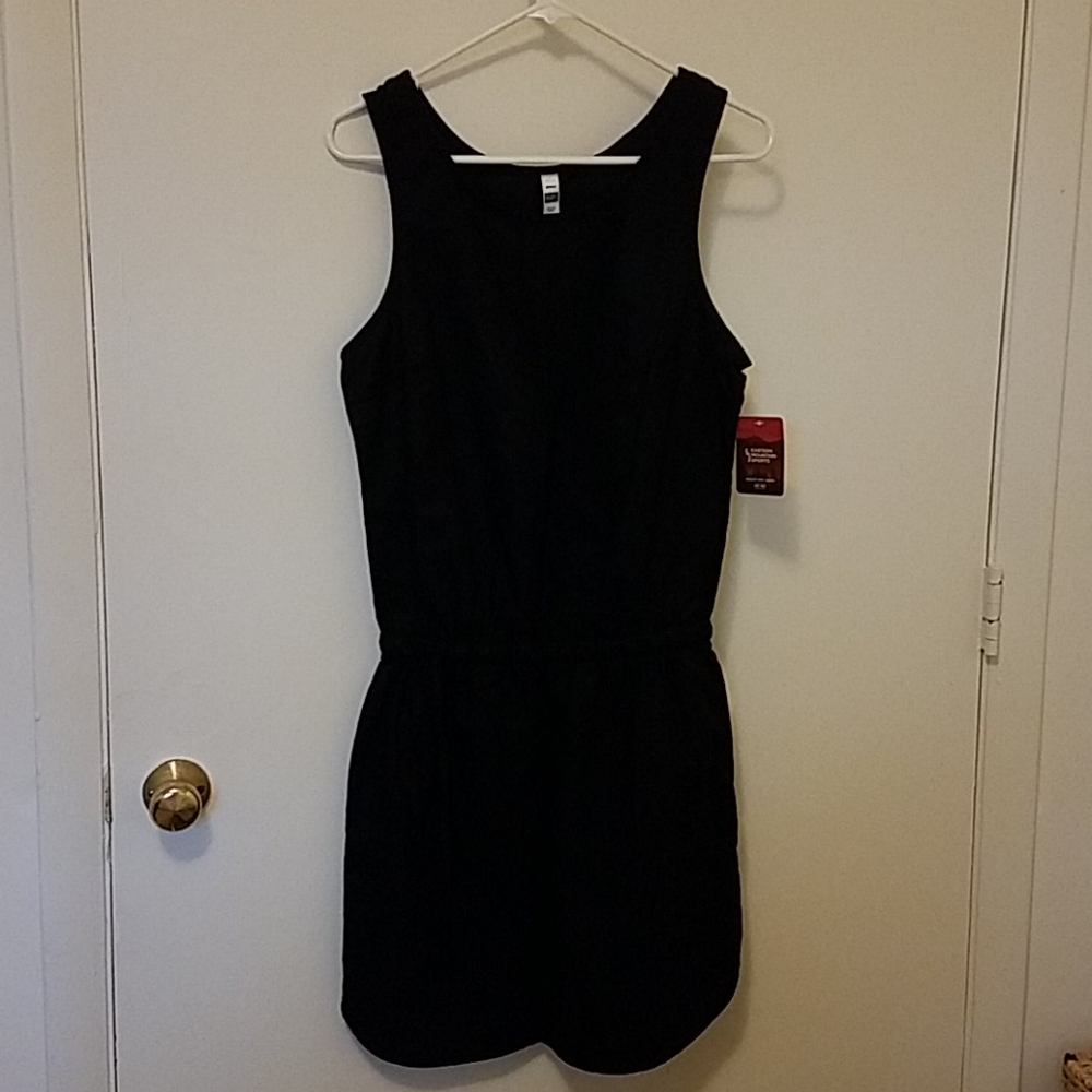 NWT black linen dress